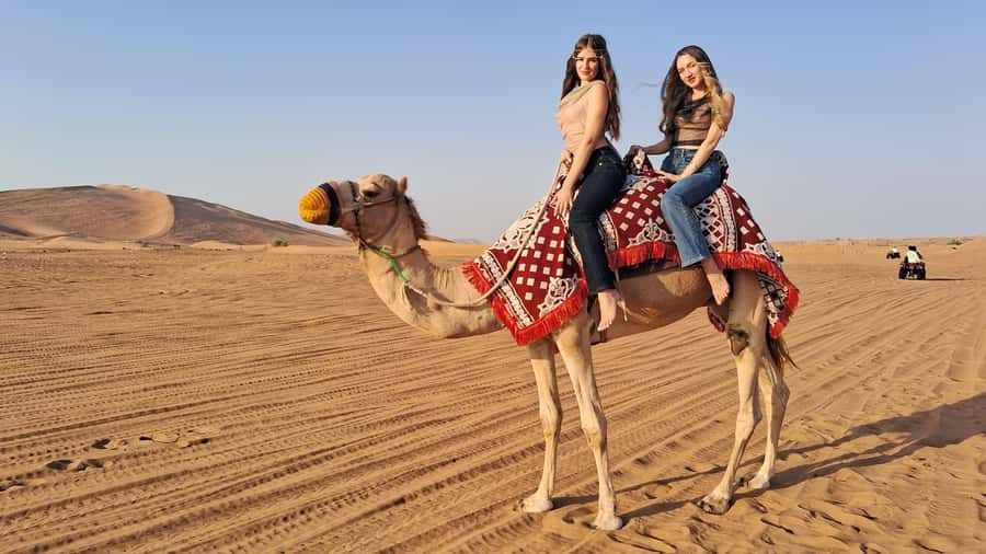 Dubai: Red Dunes Evening Quad Bike, Dune Blast with BBQ - Pickup from Dubai or Sharjah
