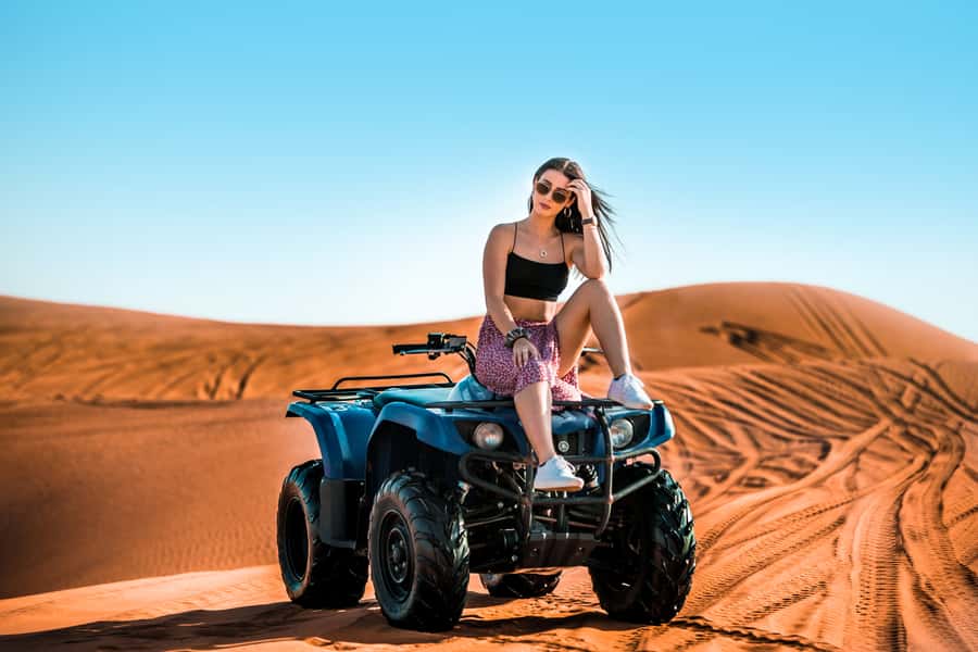 Dubai: Red Dunes Quad Bike, Dune Buggy, Camel & Refreshments - Refreshments in an air-conditioned tent