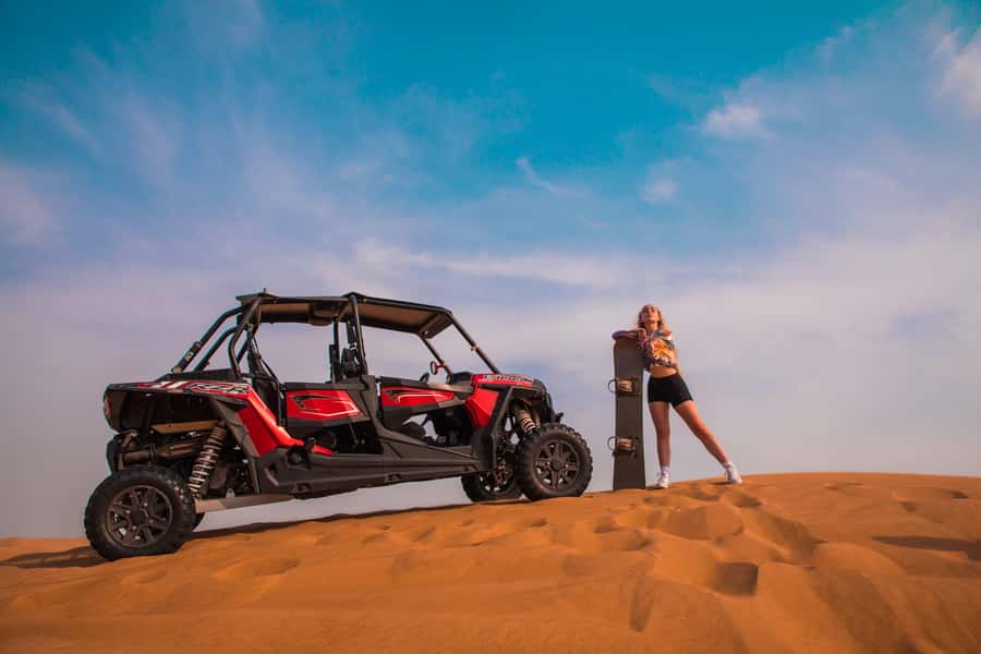 Dubai: Red Dunes Quad Bike, Dune Buggy, Camel & Refreshments - What the one to two hours really includes