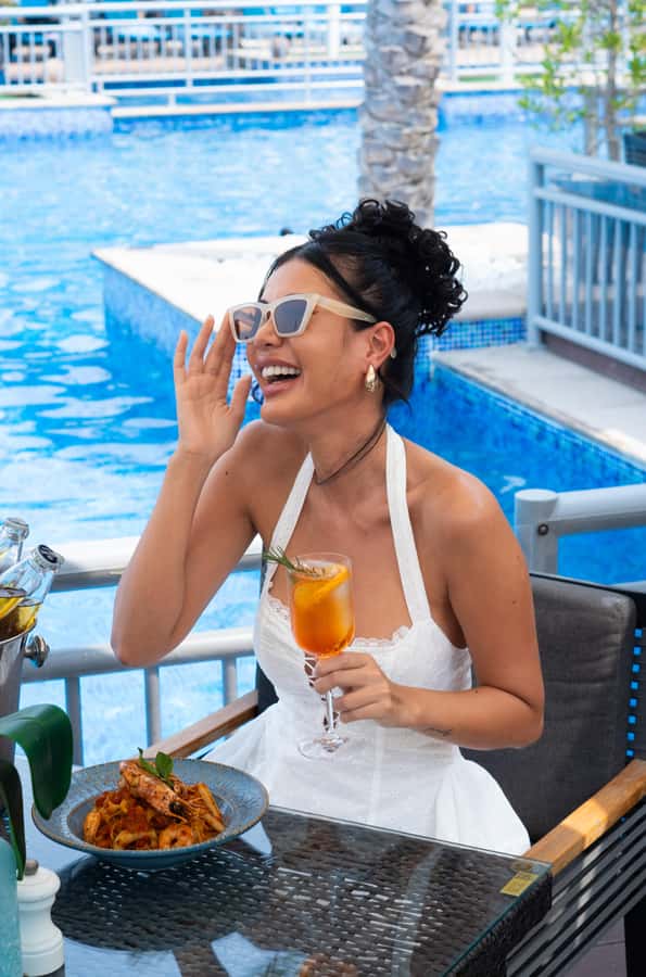 Dubai: Riva Beach Club Pool and Beach Day Pass - The temperature-controlled pool