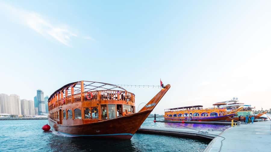 Dubai: Scenic Dhow Cruise with Buffet Dinner and Live Shows - Finding the dhow near Dubai Old Village