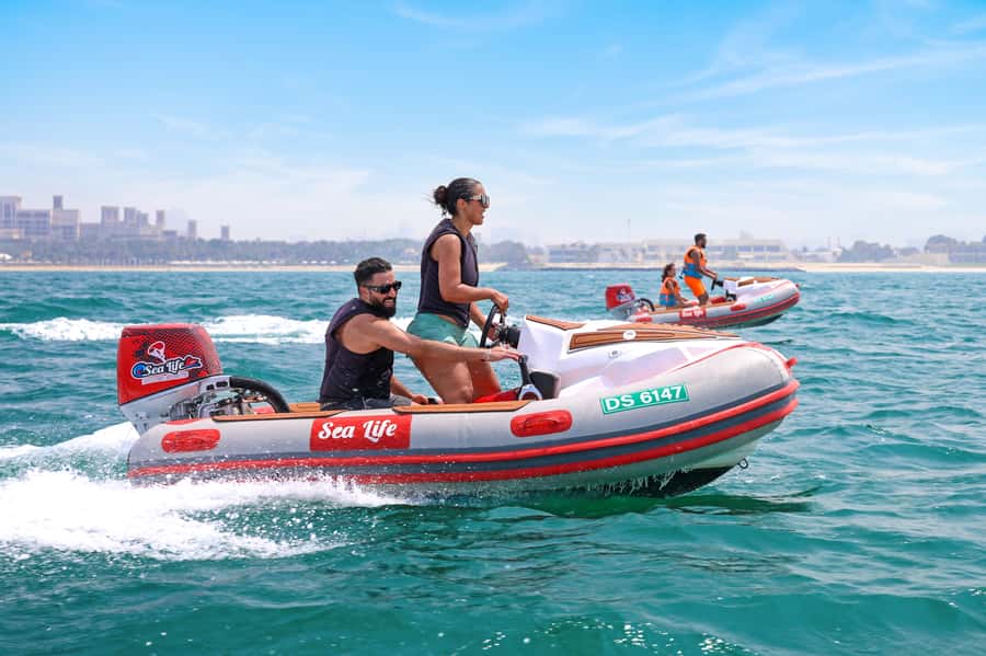 Dubai: Self-Drive Boat Experience for 1 or 2 People - Taking the wheel at Dubai Harbor