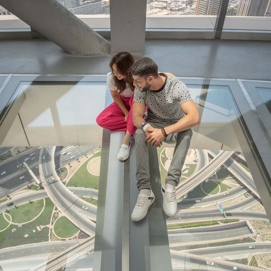 Dubai: Sky Views Observatory Ticket with Optional Extras - The Glass Slide: thrilling, but very brief