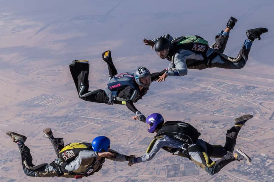 Dubai: Skydive at The Palm with Photos, Video & Yacht Tour - Sixty seconds of freefall at 120 mph