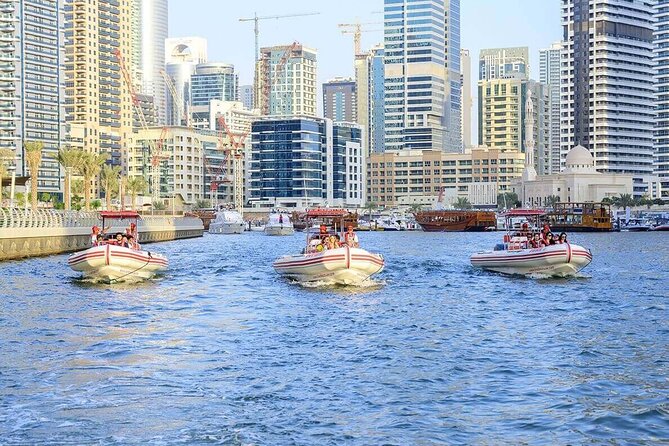 Dubai Speedboat Tour, Marina, Atlantis, Palm & Burj Al Arab - Safety, seating, and staying comfortable