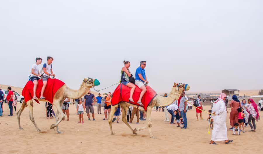 Dubai Sunrise Desert Camel Trek with Breakfast - The first photo stop in Dubai