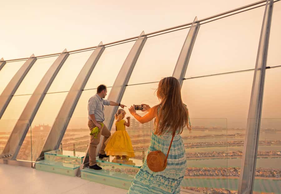 Dubai: The View At The Palm Ticket & 1.5 Afternoon Yacht - Atlantis, The Palm from the water