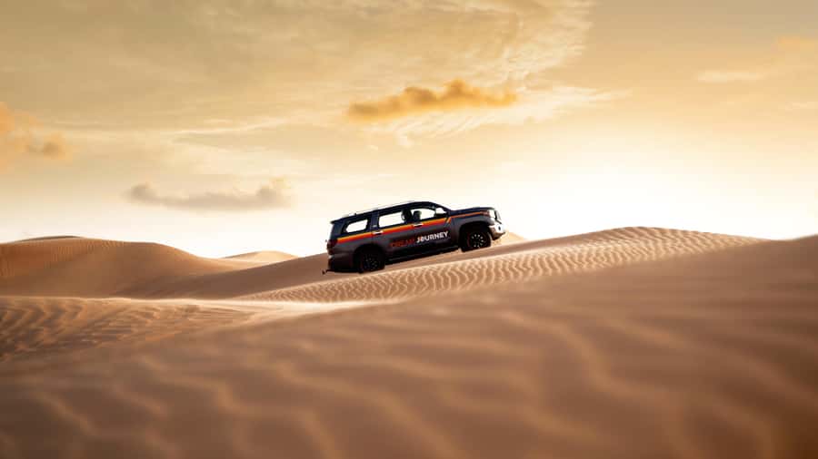 Dubai Waves & Dunes: Luxury Yacht Cruise w/ Red Dunes Safari - Sandboarding and the short camel ride