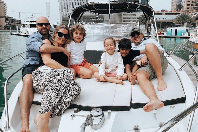 Dubai Yacht Sea escape Cruise, Swim, Tan & Sightsee! - From Marina Gate to the Palm