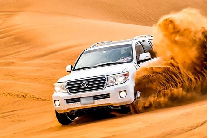 Evening Desert Safari Dubai with Camel Riding & BBQ Buffet Dinner - Lahbab’s high dunes and the 4x4 ride