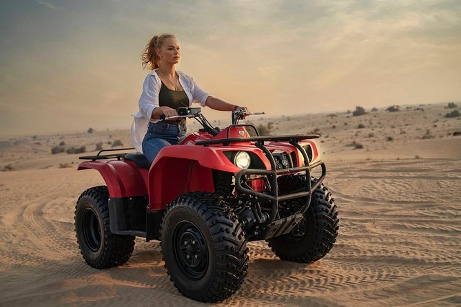 Evening Desert Safari With BBQ Dinner - Sandboarding and the sunset photo stop