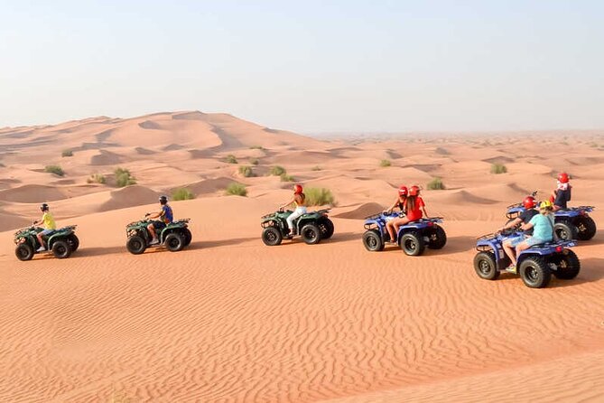 Exciting Morning Desert Safari & Thrilling Quad Bike Ride - Quad biking across Lahbab Desert