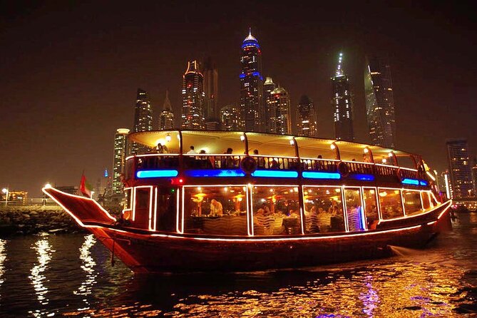 Exclusive Dhow Cruise at Marina - Dubai Marina after sunset