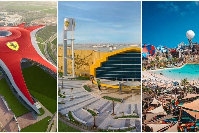Ferrari World Abu Dhabi Admission Tickets (optional) - Choosing One, Two, or Three Yas Island Parks