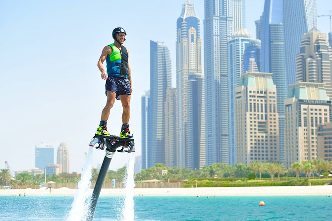 Flyboard Activity in Dubai - Flying above the water at Palm Jumeirah