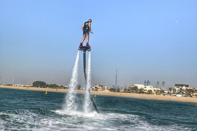 Flyboard in Dubai with Photos & Videos-Free Training - From Jumeirah shore to the Flyboard