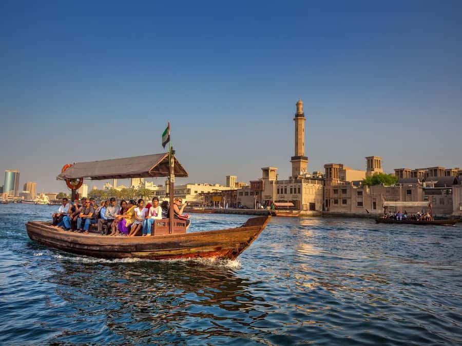 From Abu Dhabi: Dubai City Tour with Frame & Abra Boat Ride - Burj Al Arab from Jumeirah Beach