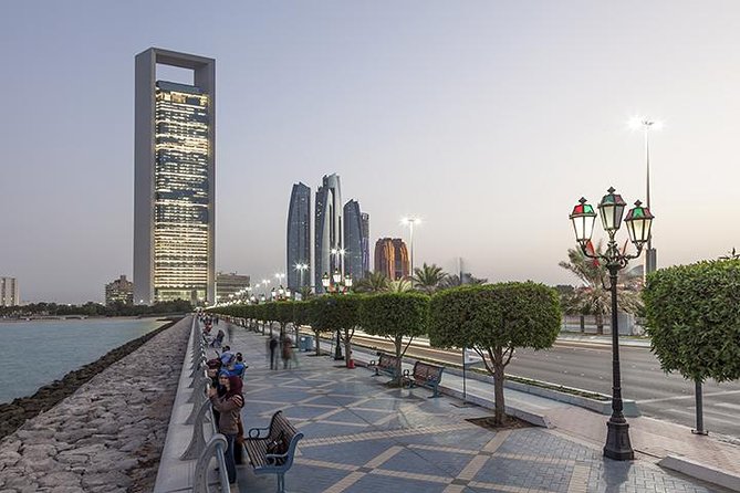 From Abu Dhabi: Grand Mosque, Qasr Al Watan Palace & Etihad Tower - Etihad Towers observation deck and the Abu Dhabi skyline