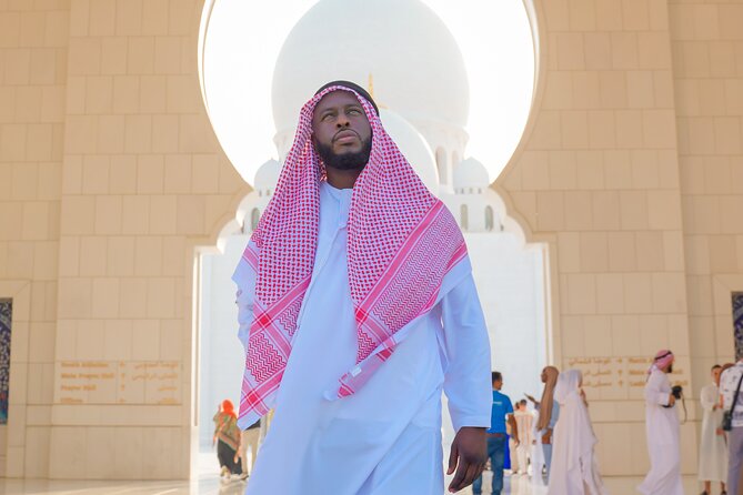 From Dubai: Abu Dhabi Day Tour with Grand Mosque & Louvre Museum - Sheikh Zayed Grand Mosque: two hours of white marble and light