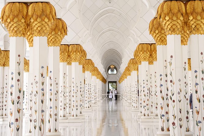 From Dubai: Abu Dhabi Heritage Tour, Qasr Al Watan, Grand Mosque - The Corniche and Emirates Palace