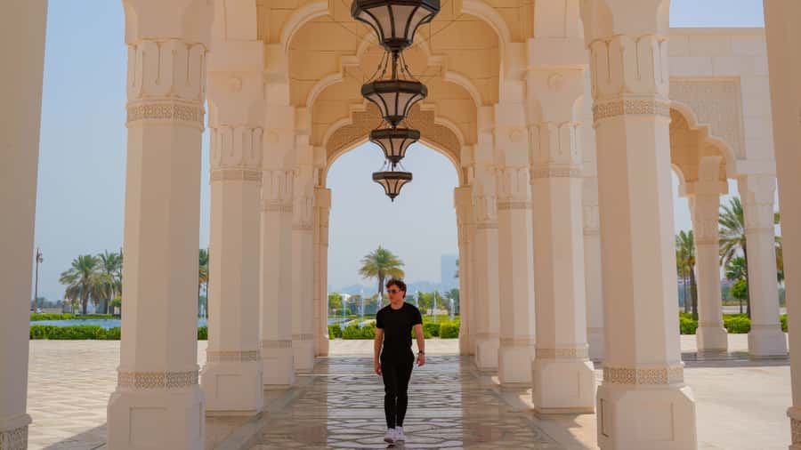 From Dubai: Abu Dhabi Premium Full-Day Sightseeing Tour - The Corniche and Emirates Palace from the road