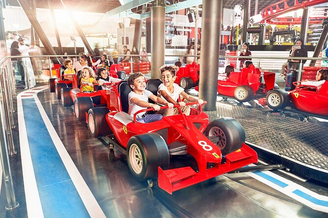 From Dubai: Ferrari World Return Shared Transfer Service - A practical way to reach Yas Island from Dubai