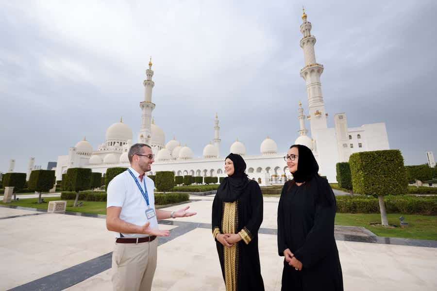 From Dubai: Full Day City Tour, Grand Mosque, Qasr Al Watan - Louvre Abu Dhabi photo stop