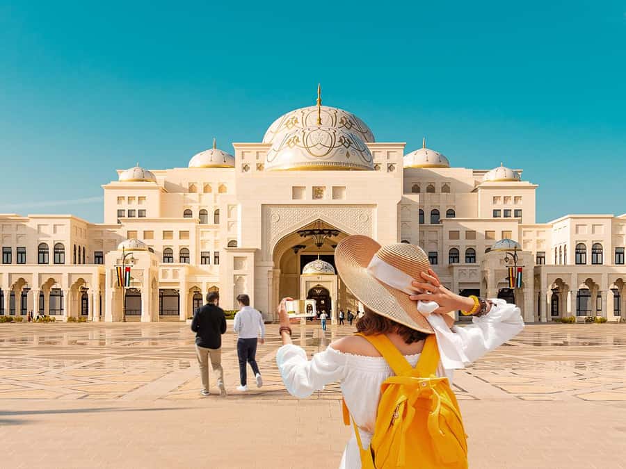 From Dubai: Grand Mosque & Qasr Al Watan Morning Tour - Qasr Al Watan and the polished face of government