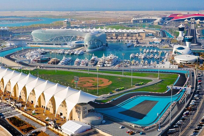 Full Day Abu Dhabi City Tour + BAPS Mandir Visit, guide transfer - Ferrari World is a quick Yas Island photo stop