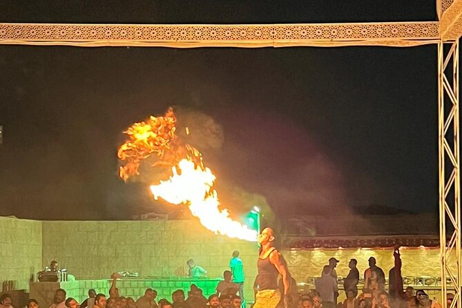 Full Day Safari Grand Adventures with Dune Bash on 4X4 in Dubai - Dinner with belly dancing, fire, and acrobatics