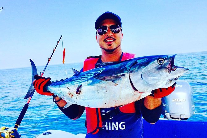 Go Fishing Dubai 5 hours Trolling & Regular Fishing - Boat comfort, shade, and safety