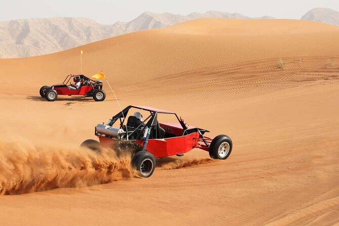 High Red Dunes Thrilling Desert Safari Sand Boarding BBQ Dinner - The desert camp changes the mood