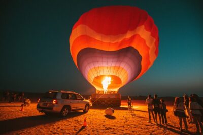 Hot Air Balloon Ride & In-flight Falcon Show including Transfers