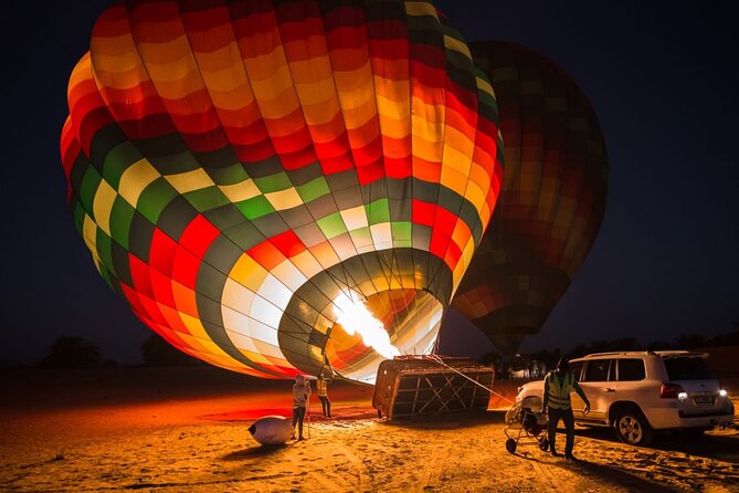 Hot Air Balloon Ride Over Dubai Desert inlcuding Transfers - The 40 to 70-minute flight above the dunes