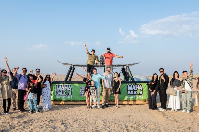 Hot Air Balloon Ride with Pickup and Drop off - From Dubai hotel to Margham by 4x4