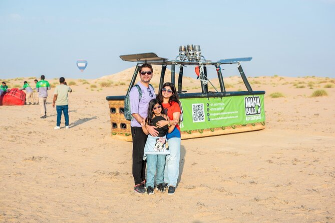 Hot Air Balloon Ride with Pickup and Drop off - Sunrise, red dunes, and the Hajar Mountains