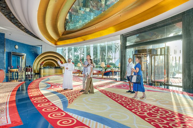 Inside Burj Al Arab Dubai Guided Tour with Experience Package - The buggy transfer and first look at the hotel
