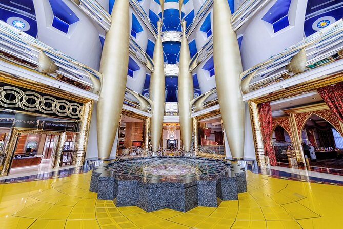 Inside Burj Al Arab Guided Tour with Options - The experience area and interactive hotel displays
