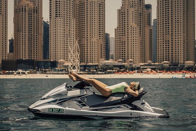 Jet ski Dubai 30 minute Guided Sightseeing Tour - Skyline views connected with Burj Khalifa