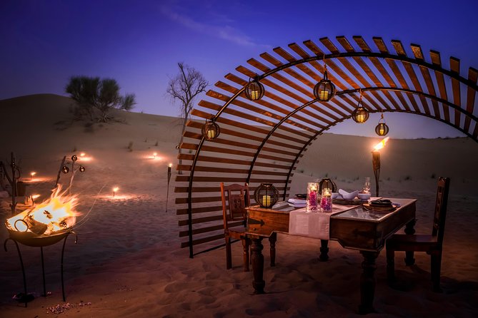Luxury Desert Safari with Michelin-Curated Fine Dining Experience - The six-course dinner under lantern light