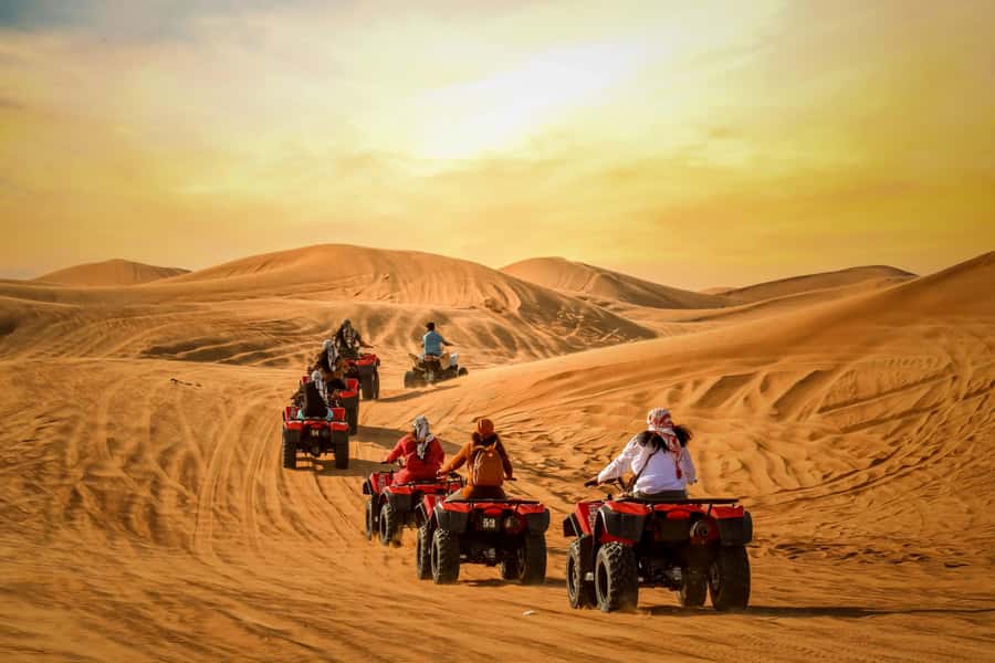 Luxury Dubai Desert Safari, BBQ, Camel Ride, Quad Bike, Show - Camel rides, horses, falcons, and henna