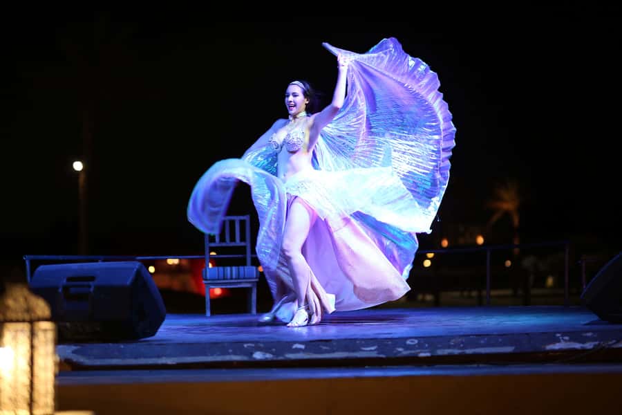 Luxury Dubai Desert Safari, BBQ, Camel Ride, Quad Bike, Show - The evening shows, from Tanoura to fire
