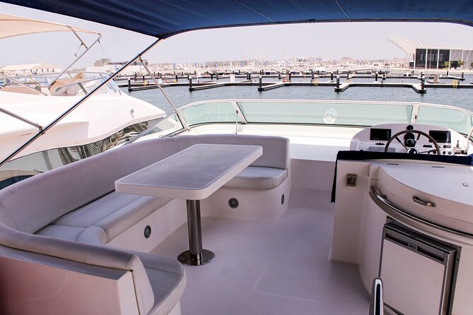 Luxury Yacht Dubai - Book 56 ft Yacht Cruise up to 24 people - Palm Jumeirah and Atlantis The Palm