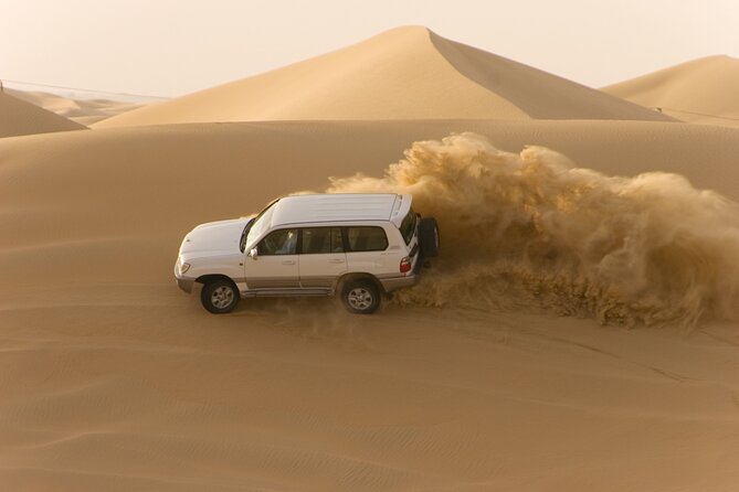 Morning Desert Safari plus Quad Bike, Sandboard and Camel ride - Key points at a glance