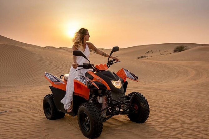 Morning Desert Safari with Quad Bike, Camel Ride & Sandboarding - Dune bashing brings the biggest rush