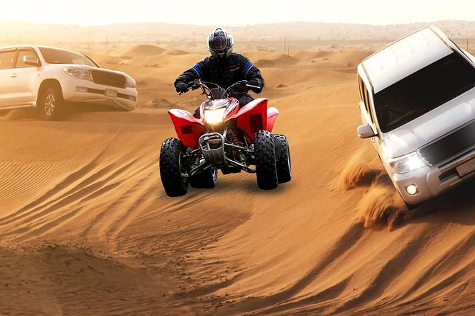 Morning Dune Bashing, Including Camel Riding and Sand Boarding from Dubai - The 4x4 dune ride is the adrenaline center