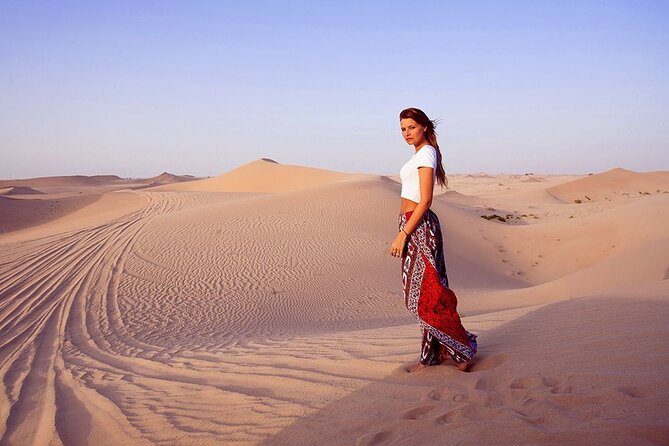 Morning Dune Bashing with Camel Trekking and sand boarding - From Dubai or Sharjah to the Lahbab Desert