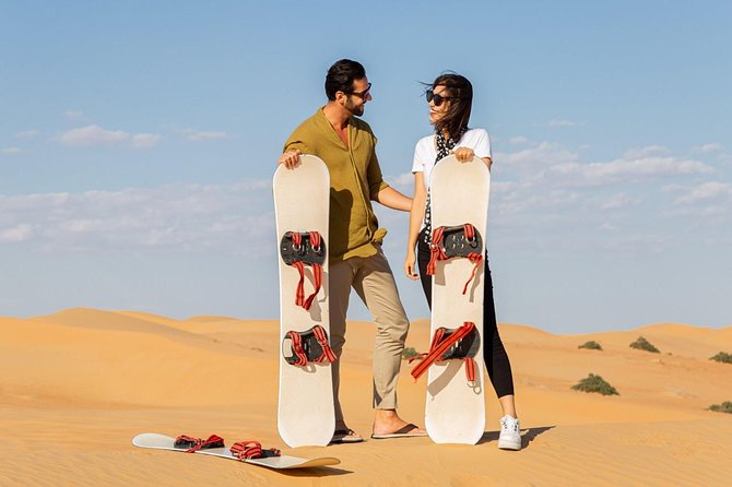 Morning Dune Bashing With Sand Boarding And Camel Ride in Red Dunes Desert - Red Dunes at the start of the day
