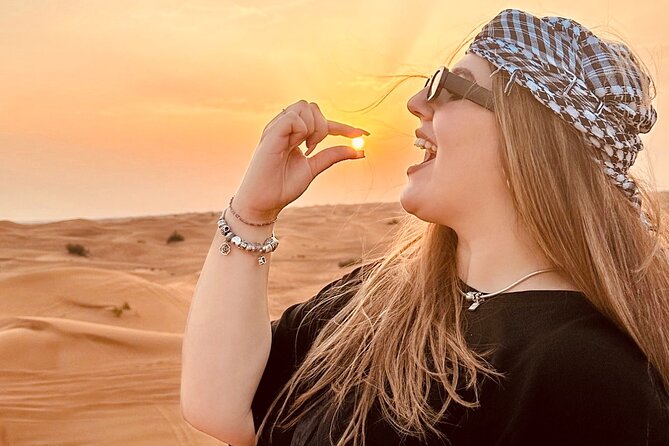 Morning/Evening 4x4 Desert Safari, CamelRide & Sandboarding - A slower camel ride across the desert