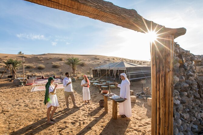 Morning Falconry & Nature Desert Safari with Transfers from Dubai - A short camel ride with a practical purpose